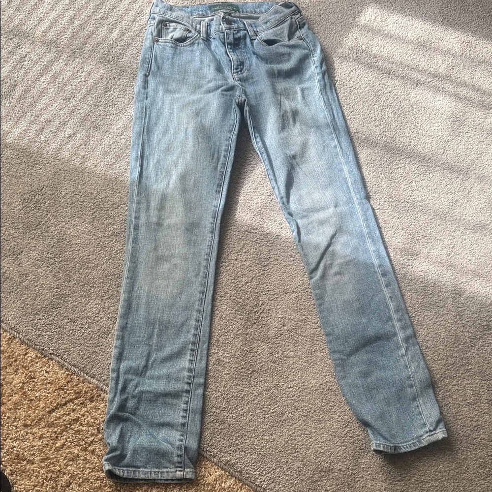 Lauren Ralph Lauren Light Wash Straight-Leg Jeans